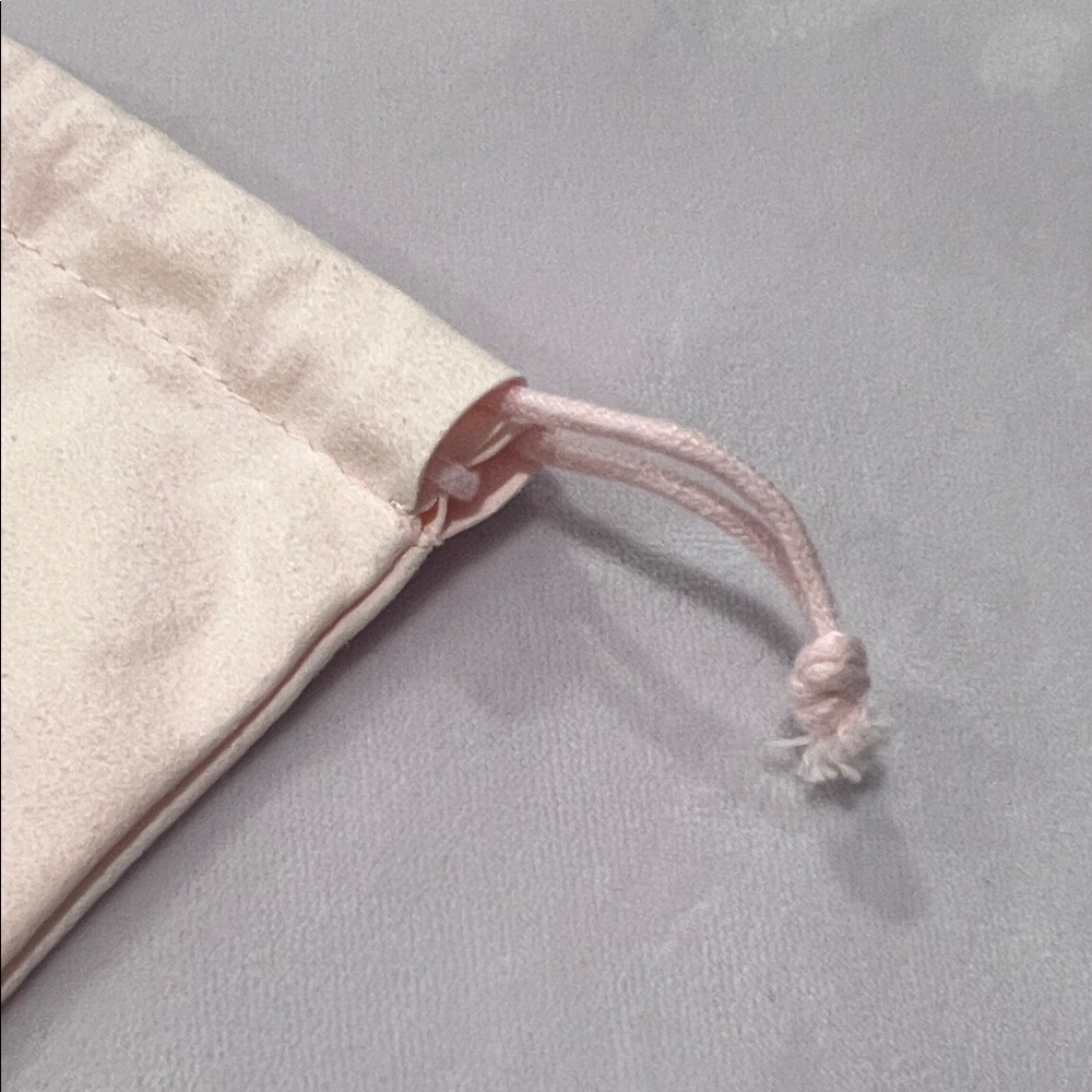 Pink Swarovski Velvet Drawstring Pouch - Picture 4 of 6